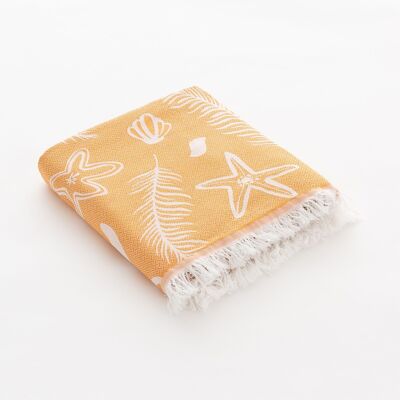 Strand-Fouta, leichter Baumwoll-Pareo Soft Touch mit Fransen RIVI