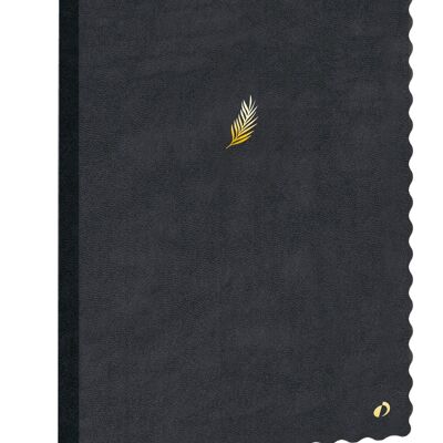 CUADERNO 21 rayado Fant festoneado negro