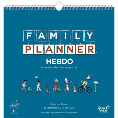 FAMILIENPLANER WÖCHENTLICHER Kalender 30X30 FR Fam p5