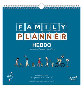 Calendrier FAMILY PLANNER HEBDO 30X30 FR Fam p5 1