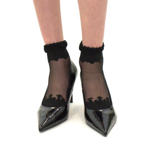 DIVA - Noir - La chaussette femme en voile ultra-résistant