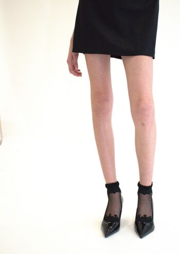 DIVA - Noir - La chaussette femme en voile ultra-résistant 2