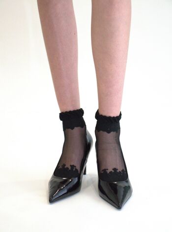 DIVA - Noir - La chaussette femme en voile ultra-résistant 7