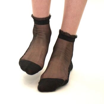 Shine - Noir - La chaussette femme en voile ultra-résistant 2