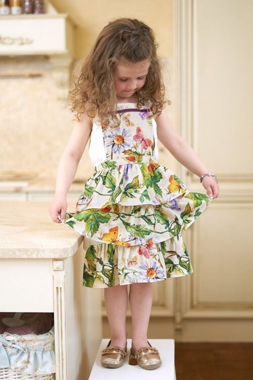 Kids Apron, 100% Cotton, Printed | Pirode June