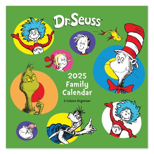2025 Dr Seuss Square Family Calendar