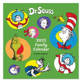 Calendrier familial 2025 du Dr Seuss Square 1