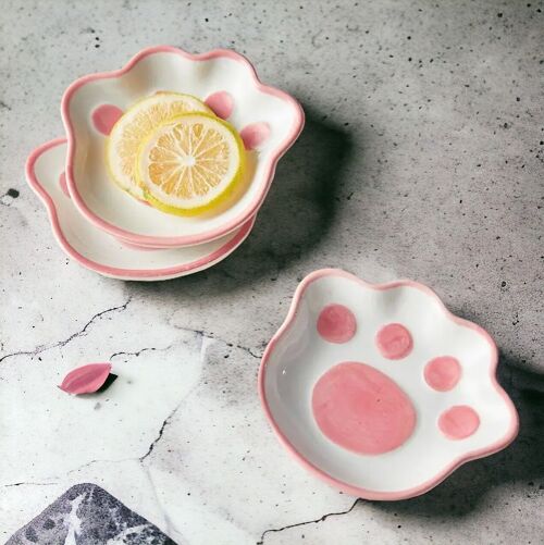 Cat Paw Ceramic Dish Plate