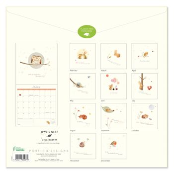 Calendrier carré Ginger Betty 2025 2