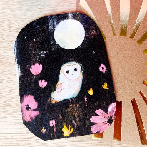 Little Wonder Moon Owl Card