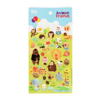 3D Puffy Sticker - Tierfreunde