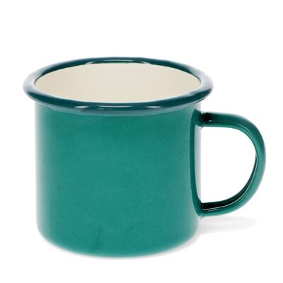 Taza esmaltada - Verde azulado