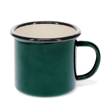 Mug émaillé - Vert foncé