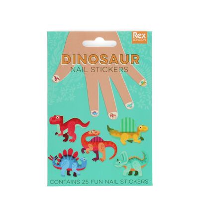 Adhesivos para uñas infantiles - Dinosaurio