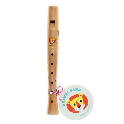 Flauta dulce infantil de madera - Animal Band