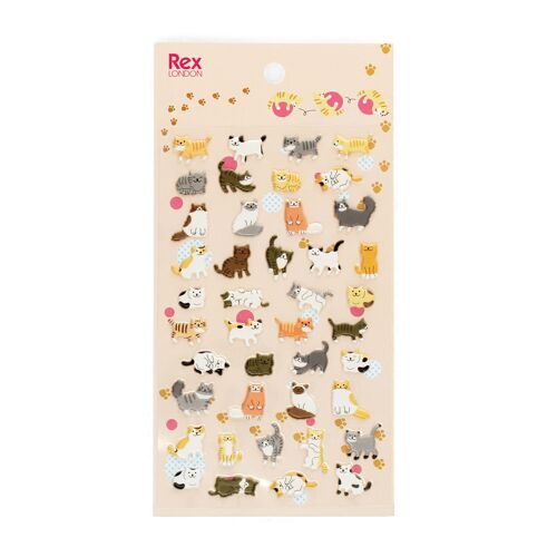 3D puffy stickers - Cats