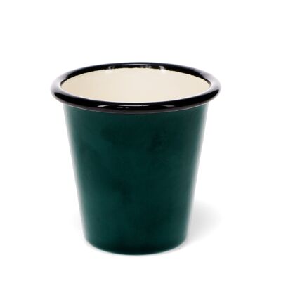 Vaso esmaltado - Verde oscuro