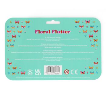 Boucles d'oreilles à coller (30 paires) - Floral Flutter 2
