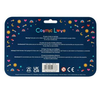 Boucles d'oreilles à coller (30 paires) - Cosmic Love 3