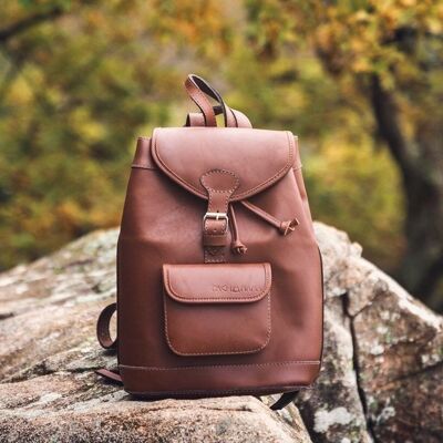 LOU Brauner Lederrucksack