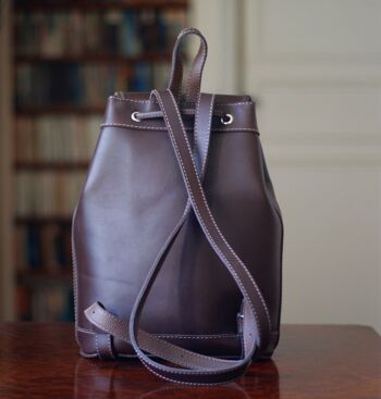 Sac à dos LOU Cuir Café 4