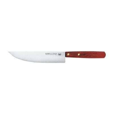 Coltello da Cuoco - Lama Liscia 17 cm - Ciliegio - Con Protezione | Legno classico | NOGENTE ***