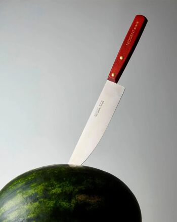 Couteau de Chef - 17 cm Lame Lisse - Merisier - Avec Protection | Classic Bois | NOGENT *** 2