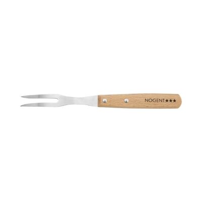 Carving Fork - 11 cm - Beech - With Protection | Classic Wood | NOGENT ***