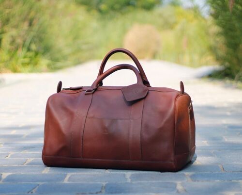 Sac weekend DIEGO Cuir Marron