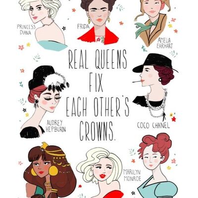 Real Queens Art Print