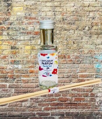 Diffuseur de Parfum Artisanal sans boîte 100ml  + 5 bâtonnets en rotin  Made in Grasse 5