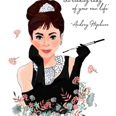 Stampa artistica di Audrey Hepburn