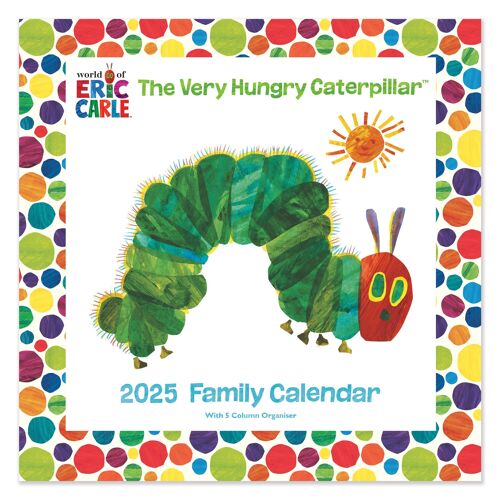 2025 Very Hungry Caterpillar Square Family Calendar