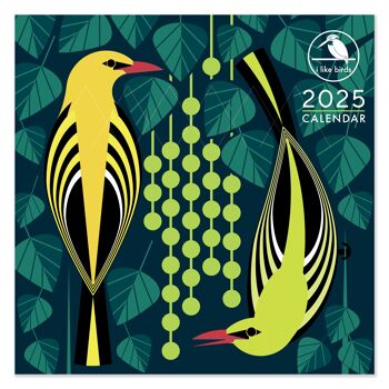 Calendrier carré 2025 J'aime les oiseaux 1