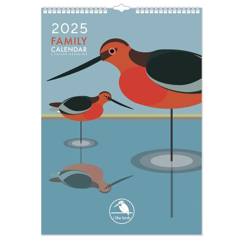 2025 I Like Birds A3 Family Calendar