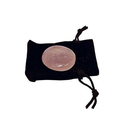 Worry Thumb Stone, Rose Quartz