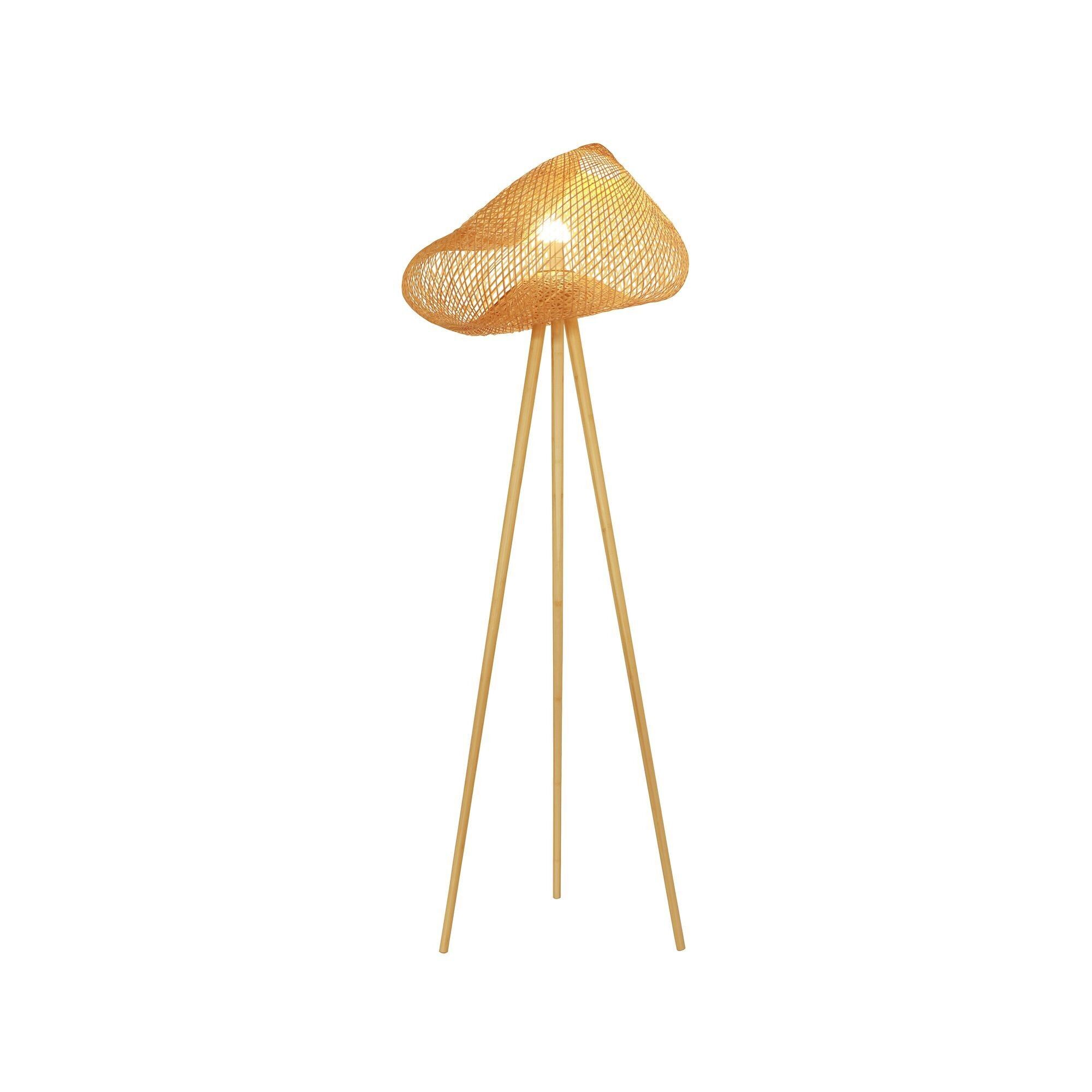BAMBOO FLOOR LAMP
WOODEN LEGS Ø 60 CM X
 165CM LIPS