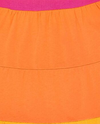 Robe en tricot orange fuchsia pour fille Sunday Brunch - KG06D203Y2 4