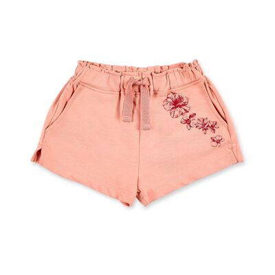 Short en maille rose fille Island Life - KG06H502P4