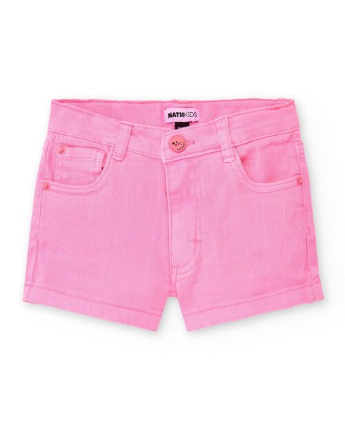 Short denim rosa niña Neon Jungle - KG06H101F1