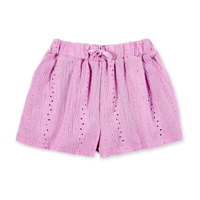 Shorts rosa in maglia per bambina Carnet de Voyage - KG06H602P5