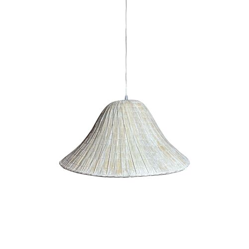 Suspension en feuilles
de palmier blanc
diamètre 55cm maa