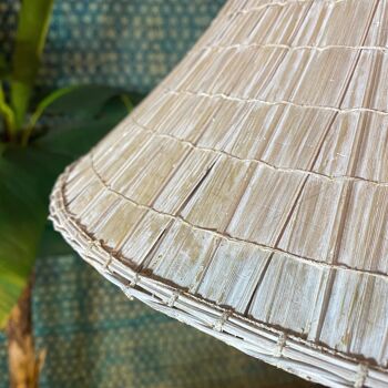 Suspension en feuilles
de palmier blanc
diamètre 55cm maa 5