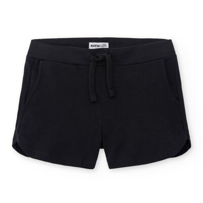 Shorts neri in maglia da bambina Basics - KG06H912X1