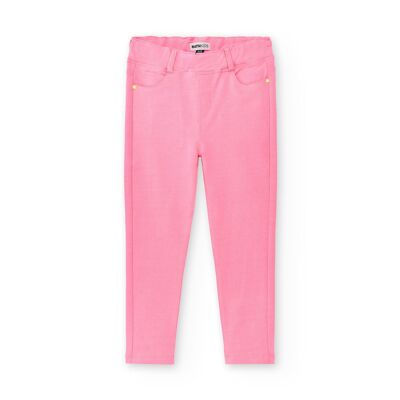 Jeggings rosa in maglia da bambina Neon Jungle - KG06L101F1