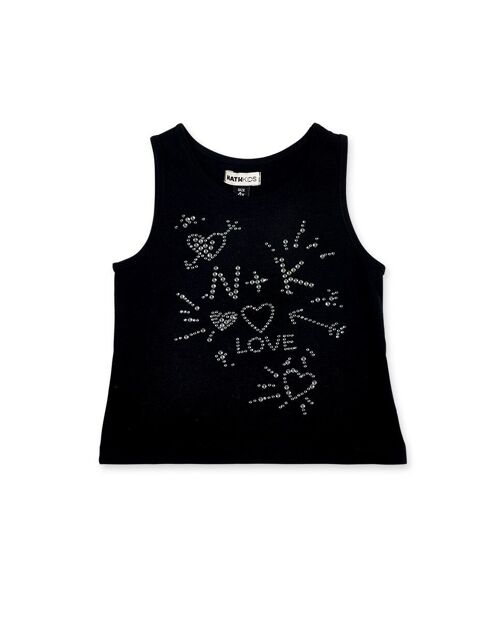 Camiseta tirantes punto negro niña City Chic - KG06T403X1