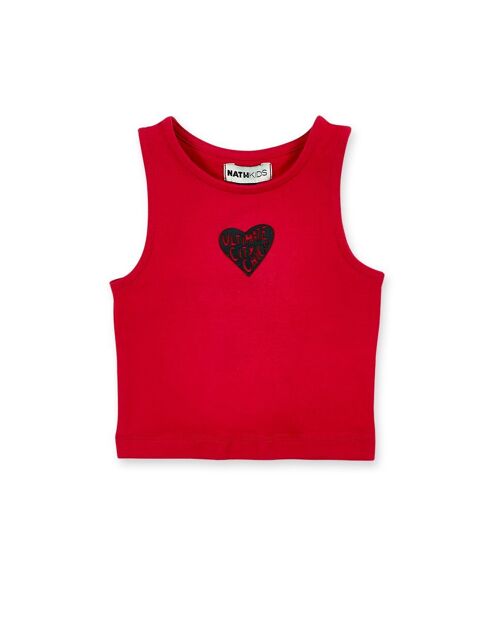 Camiseta punto rojo niña Ultimate City Chic - KG06T405R1
