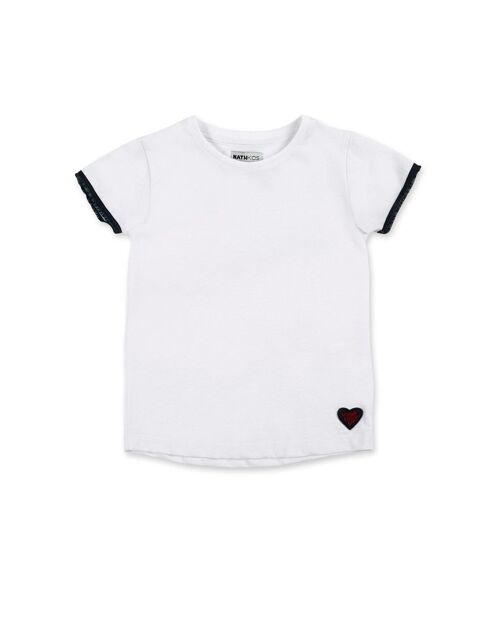 Camiseta punto blanco niña Ultimate City Chic - KG06T406W1