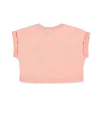 T-shirt fille en tricot rose Island Life - KG06T504P4 2