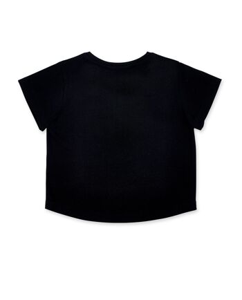 T-shirt fille en maille noir Summer Vibes - KG06T704X1 2